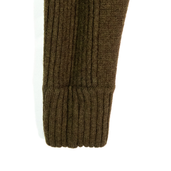 Massif Green Sweater Cardigan Full Zip Up Wool Men's Size S/34 - Picture 6 of 13